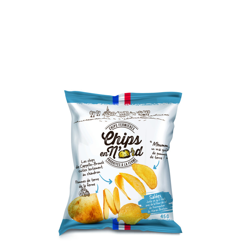 Chips à la fleur de sel 45g