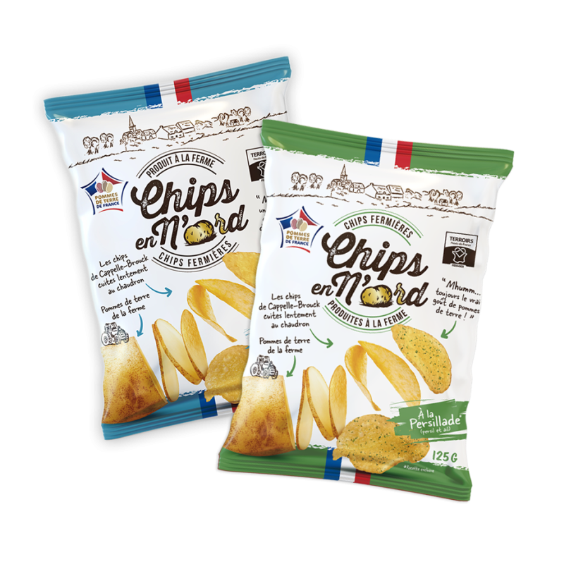 5 FLEUR DE SEL & 5 PERSILLADE (125G)